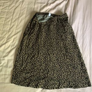 Old navy leopard print skirt worn once